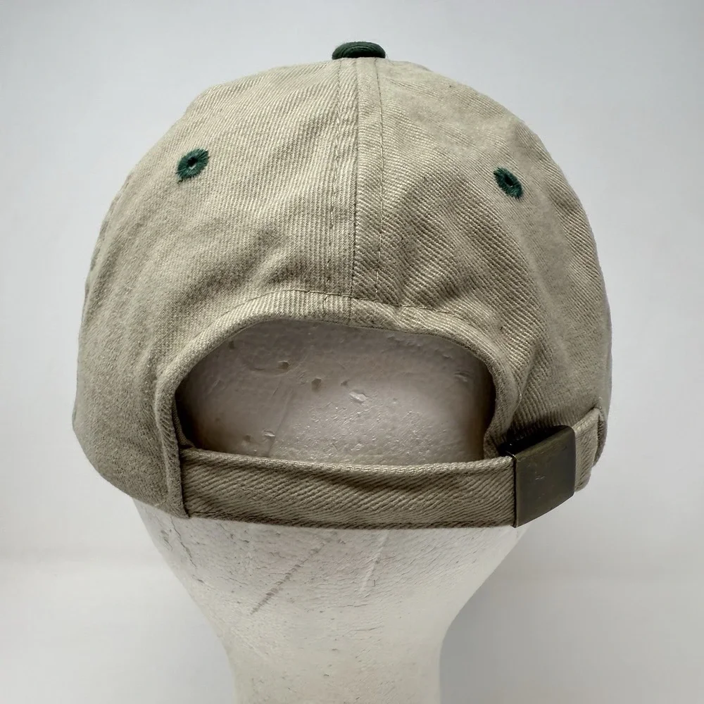Vintage Sportsman Embroidered Trout Dad Hat Cap Strap Back‎ 100% Cotton Khaki